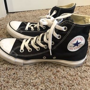 Black high top Converse